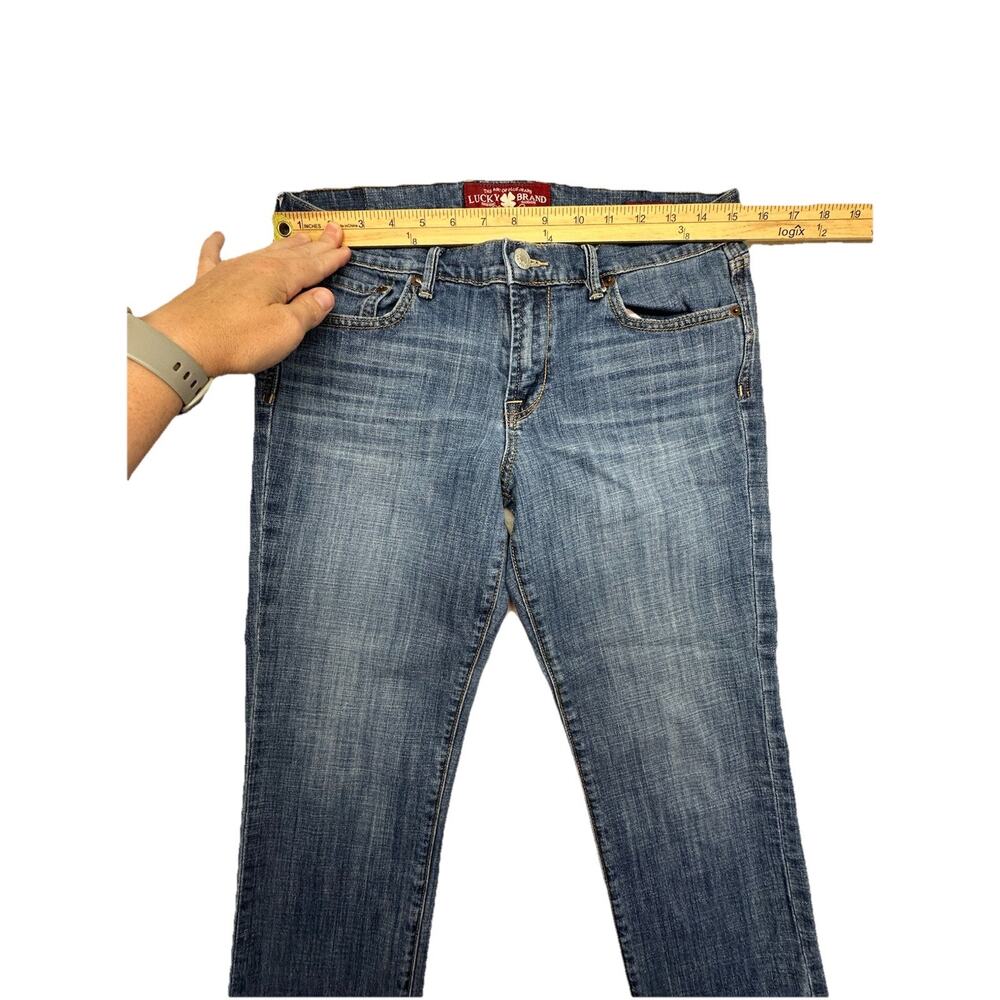 Lucky Brand Jeans Womens 8 29 Sweet N Crop Medium Wash Blue Denim Zip Fly - Picture 4 of 12